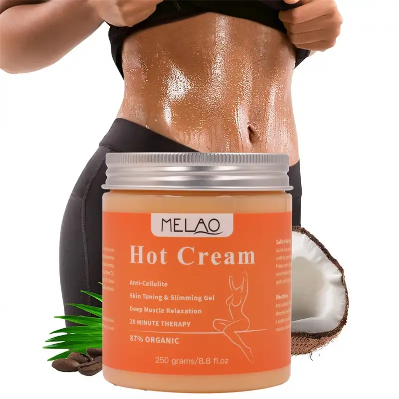 MELAO Hot Cream Slimming Cellulite Firming Cream Body Fat Burning building Massage Gel Weight Losing for Shaping Waist Abdomen