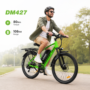 Vélo de montagne électrique DM427 27,5 pouces Moteur sans balais 750W Couple de 80 Nm Autonomie de 108 km Cadre en aluminium Frein à disque hydraulique - Product Image 1