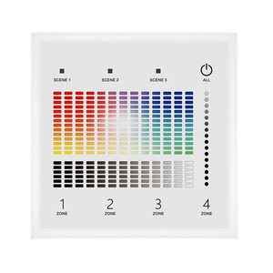 Controlador maestro DALI de <span class=keywords><strong>4</strong></span> zonas certificado DALI-2, panel táctil de vidrio montado en la pared RGBW de 2, alimentado por bus DALI o 24V CC para luz - Product Image 6