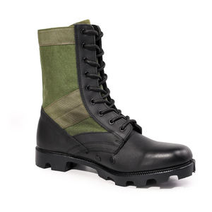 Bottes tactiques en toile Oxford 900D + cuir véritable, bottes de <span class=keywords><strong>jungle</strong></span>, chaussures en caoutchouc moulé Panama, fabrication personnalisée en usine - Product Image 1