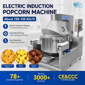Línea de Producción Industrial de <span class=keywords><strong>Palomitas</strong></span> de Maíz, Máquina Automática para Hacer <span class=keywords><strong>Palomitas</strong></span> de Maíz Caramelizadas <span class=keywords><strong>y</strong></span> Saladas <span class=keywords><strong>con</strong></span> Sistema de Enfriamiento <span class=keywords><strong>y</strong></span> Recubrimiento de Azúcar - Product Image 1