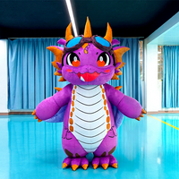 Fournisseur direct d'usine, poupées gonflables interactives personnalisables de la marque NIDO, dragon de dessin animé qui marche, dispositif interactif, publicité
