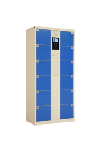 Casier de rangement électronique intelligent pour usage extérieur, armoire en acier à 12/8/6 portes, paiement par pièces, billets et cartes bancaires pour supermarché - Product Image 5