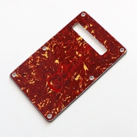 Donlis Quality Celluloid Tortoise ST Guitar Back Plates 4Ply for 6 String Electric Tremolo Cover Plate