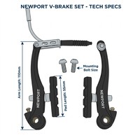 Pièces et accessoires de vélo de montagne, frein V, frein de vélo en aluminium, frein V