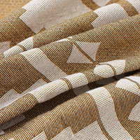 Tapisserie murale décorative en coton et polyester tissé, motif géométrique personnalisé, écologique, moderne, douce et respirante