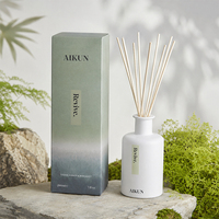 Diffuseur de parfum en rotin AIKUN, senteur naturelle, emballage personnalisé, vente directe usine, idéal pour cadeaux saisonniers et entreprises