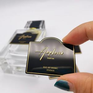 Etiquetas Metálicas Adhesivas Impermeables de Lujo OEM para Cosméticos, Etiqueta de Aluminio para Botellas de Perfume, Logotipo Personalizado, Embalaje en Cartón - Product Image 2