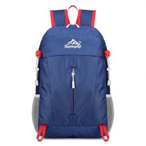 Lightweight Unisex Sports Outdoor <b>Backpack</b> Portable Folding Hiking Bag Zipper Waterproof <b>Nylon</b> Polyester Fashionable Letter - Product Image 5