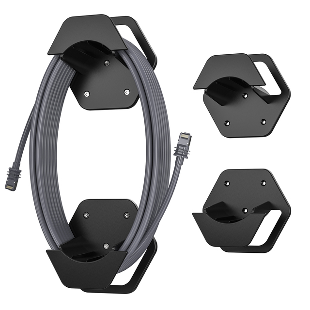 SK0056 EDUP Black Starlink Ethernet Cable Organizer Bracket Starlink Ethernet Cable Management Wall Mounting for Starlink
