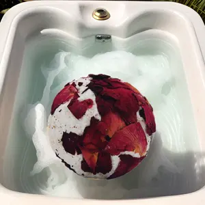 개인 럭셔리 스파 천연 에센셜 오일 유기농 버블 목욕 라벤더 향기 편안한 목욕 폭탄