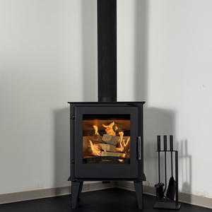 Poêle à <span class=keywords><strong>bois</strong></span> sans fumée à double paroi en acier, poêle à <span class=keywords><strong>bois</strong></span> pour chauffage intérieur, foyer moderne - Product Image 4