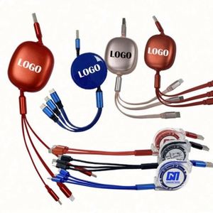 Cable Cargador Multi-USB Personalizado con Logotipo para Regalo al por Mayor, Cable Cargador Rápido Tipo C y Micro USB - Product Image 1