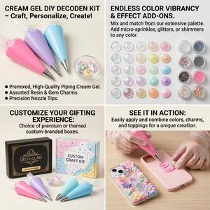 Pegamento de Silicona No Tóxico de 100g, Tipo Crema Batida, para Manualidades, Decoración de Carcasas de Teléfono, Accesorios Hechos a Mano, Manualidades Infantiles - Product Image 6