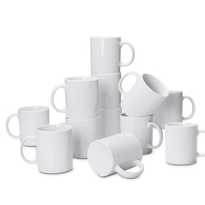 Tazza in Ceramica Personalizzabile 12oz 350ml Bianca per Sublimazione con Logo e Motivo Personalizzabili per Regali e Feste - Product Image 2