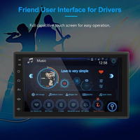 Autoradio Android universel 7 pouces Android 15 Lecteur multimédia vidéo WiFi Android Auto Radio GPS Navigateur automobile