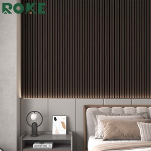 Panneau acoustique décoratif en MDF ROKE, réduction efficace de l'écho pour studio à domicile, chambre à coucher, <span class=keywords><strong>traitement</strong></span> du son des murs intérieurs - Product Image 1