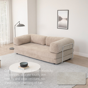 أريكة قطاعية مريحة بالجملة بألوان مخصصة، طقم أريكة قماشية حديثة قابلة للطي لغرفة المعيشة والفنادق والمستشفيات والمدارس - Product Image 1