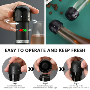 Wholesale Vacuum Red <b>Wine</b> Bottle Cap <b>Stopper</b> Reusable Corks Champagne Sealer Plug for Fresh - Product Image 4