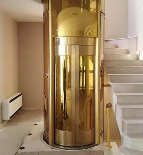 विला दौर आवासीय कांच लिफ्ट, विला इस्तेमाल किया ग्लास नयनाभिराम लिफ्ट