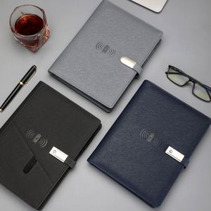 High Quality Low Moq Meeting Outdoor Using A5 Size <b>Binder</b> 100 Sheets <b>Notebooks</b> With Power Bank and Wireless Charge - Product Image 3