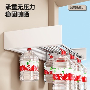 Concealed Folding <b>Clothes</b> <b>Drying</b> <b>Rack</b> <b>Wall</b> <b>Mounted</b> Retractable Indoor Balcony Bathroom Use Rectangle Shape - Product Image 3