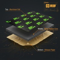 Tapis insonorisant de 2,3 mm d'épaisseur, 460x800 mm, feuille auto-adhésive d'atténuation des vibrations, réduction du bruit, isolation phonique pour voiture