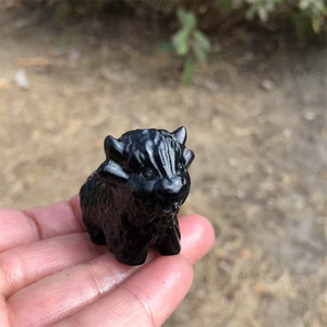 Cristales Curativos de 35 mm al por Mayor, Artesanías Talladas, Cristales Naturales Multicolores, Vacas Highland <span class=keywords><strong>para</strong></span> Decoración - Product Image 5