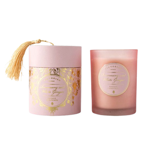 Boîte en carton kraft ronde avec estampage à chaud pour bougie en cire de céramique recyclée avec logo personnalisé, emballage de tube en papier pour thé - Product Image 4