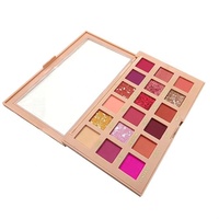 Ensemble de maquillage à paillettes 18 couleurs promotionnel populaire emballage coloré petite palette de fard à paupières
