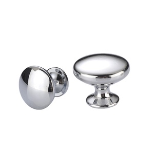 GQK Tiradores Redondos de Metal Zamak en Níquel Satinado Negro para Puertas de Armario y Cajones, Accesorios para Muebles - Product Image 2