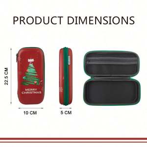 Custom Portable Stationery Bag Big Capacity Zipper Cute EVA <b>Pen</b> <b>Box</b> Bag Organizer Merry Christmas Pencil <b>Gift</b> Case for Kids - Product Image 6