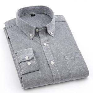 Oxford Heren Overhemden Met Lange Mouwen Casual Wit Rood Blauw Grijs Groen Navy Business <span class=keywords><strong>Shirt</strong></span> Heren Small-Up <span class=keywords><strong>Shirt</strong></span> Met Lange Mouwen - Product Image 1