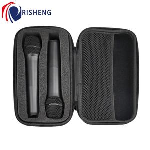 Custodia da viaggio per microfono custodia custodia per 2 microfoni palmari custodia rigida EVA con cerniera per viaggi all'aperto - Product Image 2