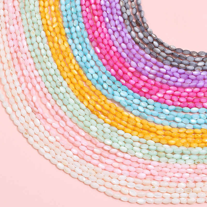 4MM Natural Shell Colored Irregular Middle