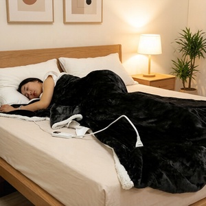 Couverture chauffante électrique écologique en polaire avec manches - <span class=keywords><strong>Robe</strong></span> chauffante personnalisable 100 % polyester pour l'hiver - Product Image 2