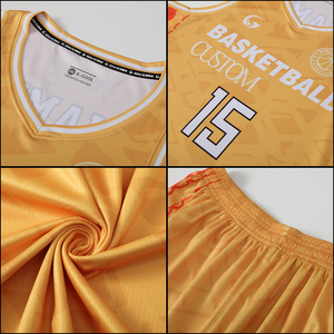 Maillot de basket-ball personnalisé grande taille pour hommes, chemises d'entraînement imprimées numériquement avec numéros, ensemble d'uniformes de basket-ball pour jeunes B25053 - Product Image 6