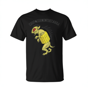 T-shirt divertente El Chupacabra con mais sulla pannocchia Chupacornonthecabra per promozioni - Product Image 2