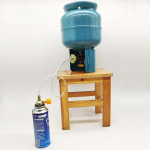 Válvula de reabastecimiento de GLP con manguera transparente para cilindro de gas, uso en exteriores - Product Image 2