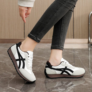 LYKU Women's Artificial PU Breathable Color <b>Blocked</b> Loafers Flat Shoes Soft Sport Casual Use Spring Summer Autumn Midsole <b>Rubber</b> - Product Image 5