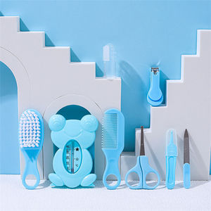 WELLFLYER produk perawatan bayi termometer air mandi bayi <span class=keywords><strong>8</strong></span> set Aksesori bayi set sikat rambut lembut keselamatan Dekorasi gunting kuku - Product Image 4