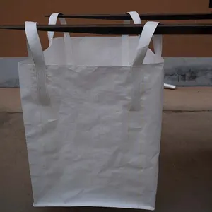 A buon mercato all'ingrosso Top completamente aperto in polipropilene bianco PP 1 Ton Jumbo Big Bag Super sacchi per sabbia