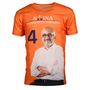 Camiseta de promoción y campaña electoral Camiseta de impresión por sublimación a todo color Hecho en China - Product Image 5
