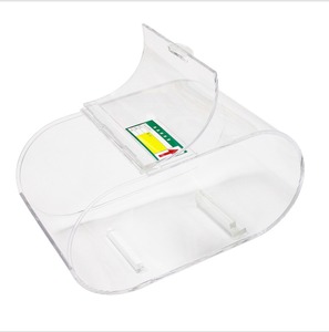 acrylic Supermarket candy box acrylic food grade transparent plastic packaging box with lid food storage box