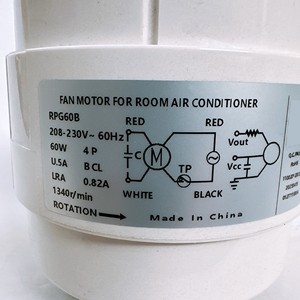 มอเตอร์พัดลม Midea RPG60B 60W 208-230V 60Hz สำหรับเครื่องปรับอากาศภายในห้อง - Product Image 1