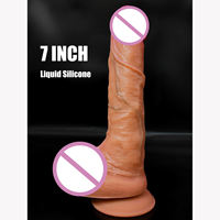 Juguete Sexual, Funda Extensora de Pene de Silicona Gruesa, Reutilizable, Dildo Realista, Condones, Retrasa la Eyaculación, Súper Suave