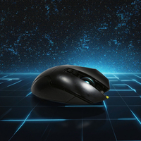 Mouse Gaming RGB Berkabel Kelas Atas Ergonomis untuk Tangan Kanan, Mouse Komputer Optik Esports dengan 8 Tombol Makro yang Dapat Diprogram