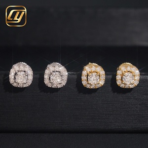 Joyería de Compromiso de Lujo Unisex con Diamantes Cultivados en Laboratorio con Corte Brillante y Diseño de Halo, Chapados en Rodio, Certificados por IGI, para Fiestas - Product Image 1