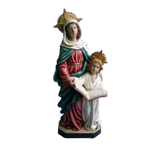 Figura religiosa de resina de alta calidad, Estatua de la Virgen María para Decoración