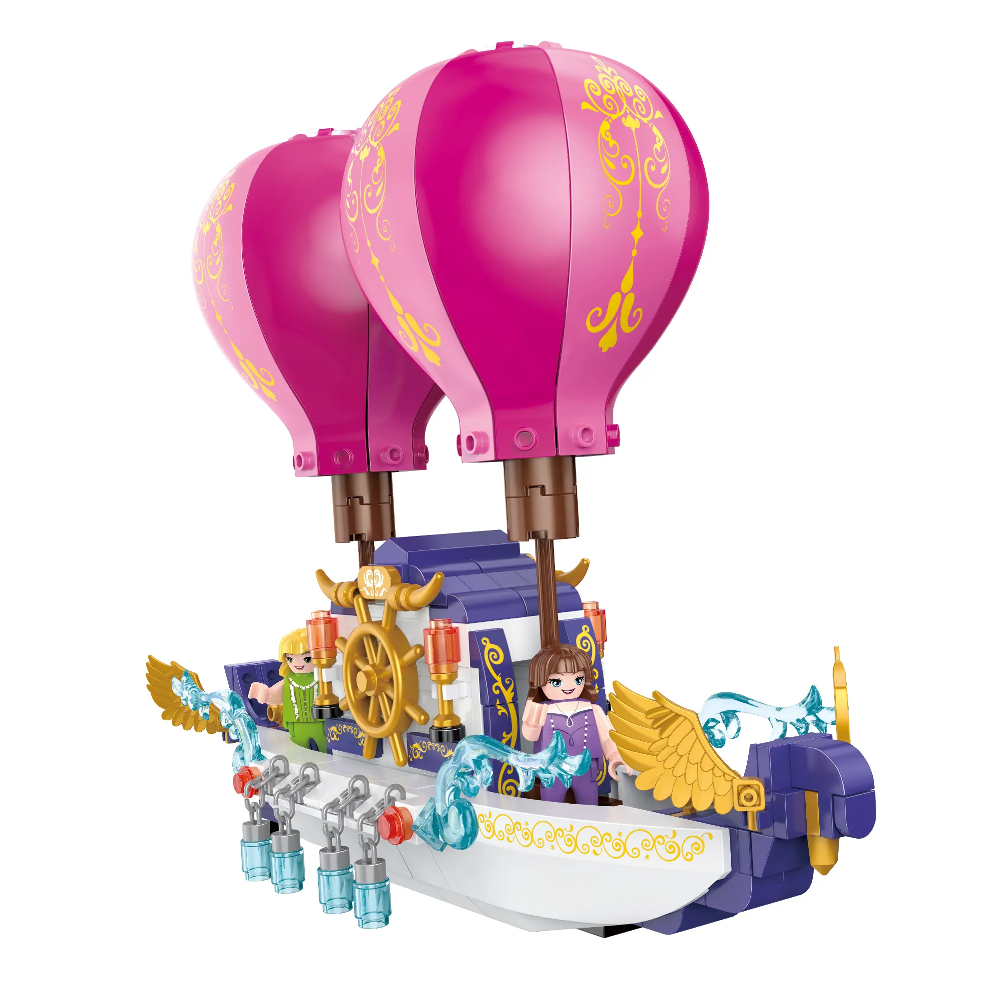 COGO Kids Blocks Educational 3D Building Block Sets Fly Ship Plastic Building Block Toys